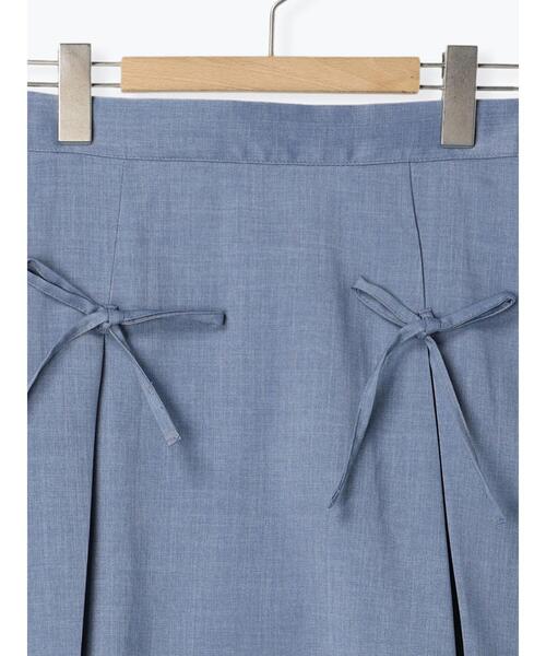 ehka sopo（エヘカソポ）の「リボン付きミニスカート（スカート・レディース・ブルー/グレー/ブラック・F）」の16枚目の写真