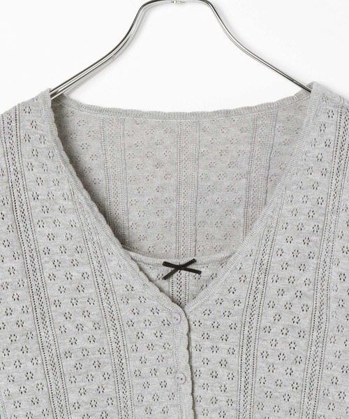 Heather（ヘザー）の「柄編みニットカーディガン2P　138727（アンサンブル・レディース・イエロー/グレー/オフホワイト・FREE）」の21枚目の写真