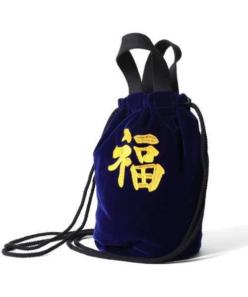 HOUSTON ヒューストン TIGER MAP EMB VELVETEEN EFFECT BAG 虎