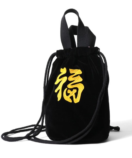 【爆買い！】 HOUSTON 虎 BAG EFFECT VELVETEEN EMB MAP TIGER ヒューストン バッグ