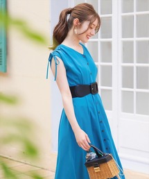 SWINGLE | スクエアバックルエコレザーゴムベルト(ベルト)