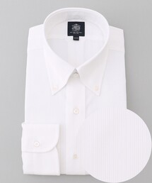 【PREMIUM PLEATS / 形態安定】スーピマコットンマイクロストライプ シャツ/B.D.