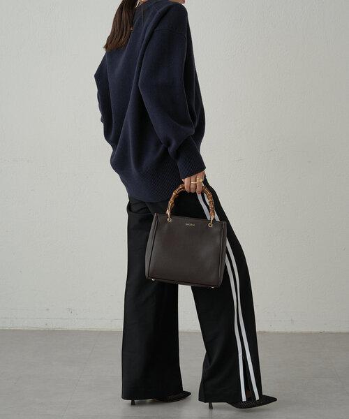 LOUNGEDRESS（ラウンジドレス）の「ZIPラインスラックス（スラックス・レディース・ネイビー/ブラック・SMALL/MEDIUM）」の6枚目の写真