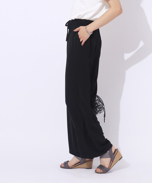 DRESKIP（ドレスキップ）の「◆【セットアップ可/洗える】さらさらぷるん イージーワイドパンツ（その他パンツ・レディース・ナチュラル/ダークブラウン/ブラック・02/03/04）」の9枚目の写真