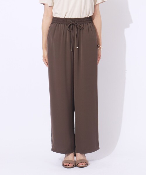 DRESKIP（ドレスキップ）の「◆【セットアップ可/洗える】さらさらぷるん イージーワイドパンツ（その他パンツ・レディース・ナチュラル/ダークブラウン/ブラック・02/03/04）」の16枚目の写真