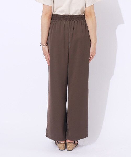 DRESKIP（ドレスキップ）の「◆【セットアップ可/洗える】さらさらぷるん イージーワイドパンツ（その他パンツ・レディース・ナチュラル/ダークブラウン/ブラック・02/03/04）」の18枚目の写真