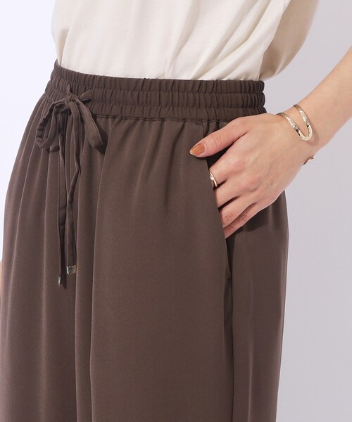DRESKIP（ドレスキップ）の「◆【セットアップ可/洗える】さらさらぷるん イージーワイドパンツ（その他パンツ・レディース・ナチュラル/ダークブラウン/ブラック・02/03/04）」の20枚目の写真