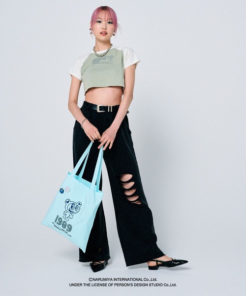 ♥♡ページ♥ PAGEBOY×ANGEL BLUE>バッジツキトート（トートバッグ）｜PAGEBOY