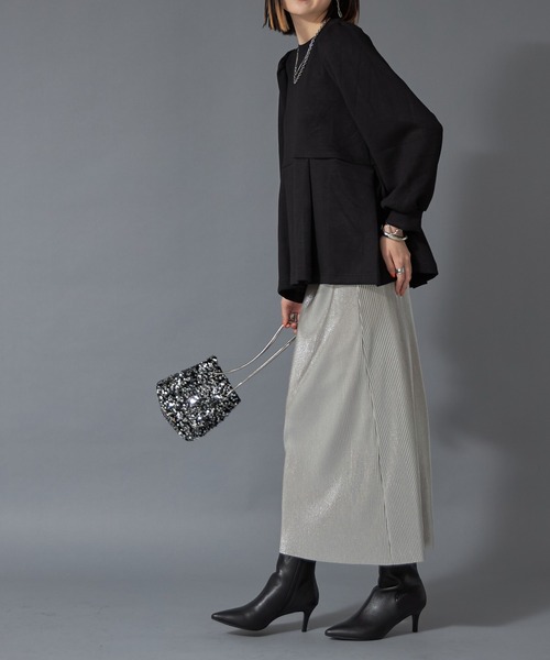 each(イーチ)の「ペプラムスウェット(スウェット・レディース・ブラック/グレー/チャコールグレー/ホワイト・FREE)」の20枚目の写真