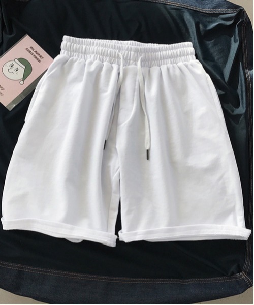 NOWLE(ノウル)の「【NOWLE】無地 クラシック サマー ハーフパンツ(その他パンツ・メンズ・ホワイト/ブラック/ベージュ/グリーン/ブルー・FREE)」の1枚目の写真