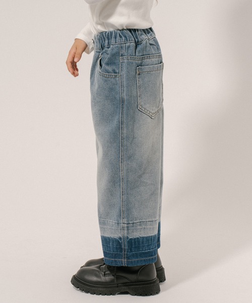 URBAN CHERRY（アーバンチェリー）の「バイカラーウォッシュストレートデニムパンツ（デニムパンツ・キッズ・ブルー・110cm/120cm/130cm/140cm）」の8枚目の写真