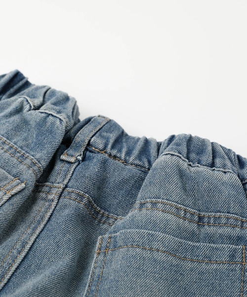 URBAN CHERRY（アーバンチェリー）の「バイカラーウォッシュストレートデニムパンツ（デニムパンツ・キッズ・ブルー・110cm/120cm/130cm/140cm）」の14枚目の写真