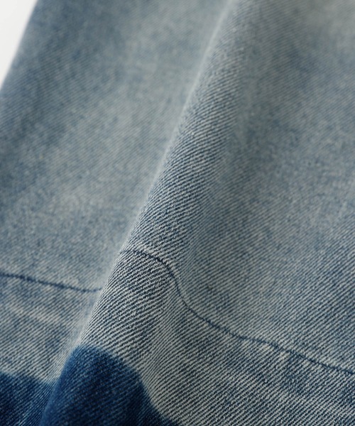 URBAN CHERRY（アーバンチェリー）の「バイカラーウォッシュストレートデニムパンツ（デニムパンツ・キッズ・ブルー・110cm/120cm/130cm/140cm）」の16枚目の写真