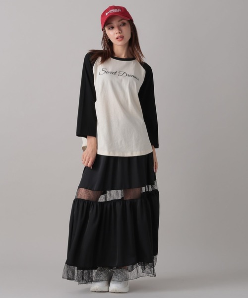 FOREVER 21（フォーエバー トゥエンティーワン）の「【2024FW】レースドッキングスカート（スカート・レディース・ベージュ/ブラック・FREE）」の11枚目の写真