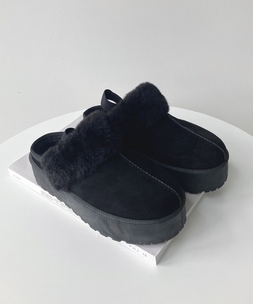 厚底ムートンサンダル（サンダル）｜AS KNOW AS plus（アズノゥアズ