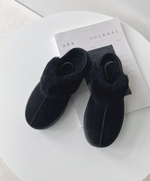 厚底ムートンサンダル（サンダル）｜AS KNOW AS plus（アズノゥアズ