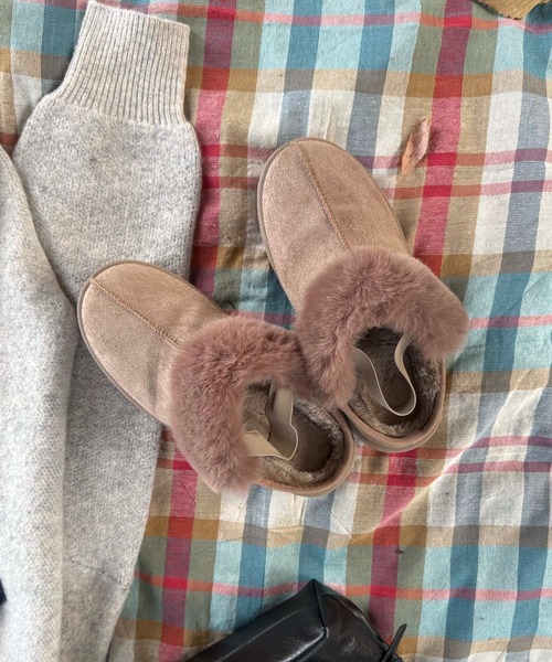 AS KNOW AS plus（アズノゥアズプラス）の「厚底ムートンサンダル（サンダル・レディース・ブラック/ベージュ/ライトベージュ・LL/S/M/L）」の19枚目の写真