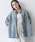 RAGEBLUE�i���C�W�u���[�j�́u�yUNISEX�z overdyed denim loose shirt/�I�ׂ钅��/W�W�b�v�I�[�o�[�_�C���H�f�j�����[�Y�V���c�i�V���c/�u���E�X�j�v�b���C�g�u���[