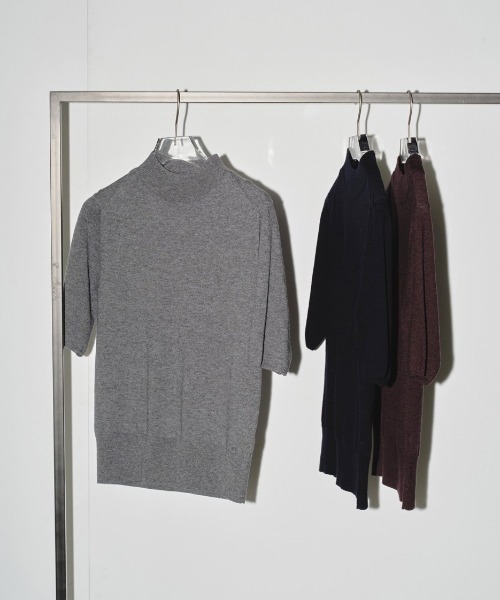 トゥデイフル TODAYFUL Halfsleeve Highgauge Knit 半袖ニット 12420512 グレー サイズ：FREE TODAYFUL トゥデイフル Halfsleeve Highgauge Knit｜BORN FREE