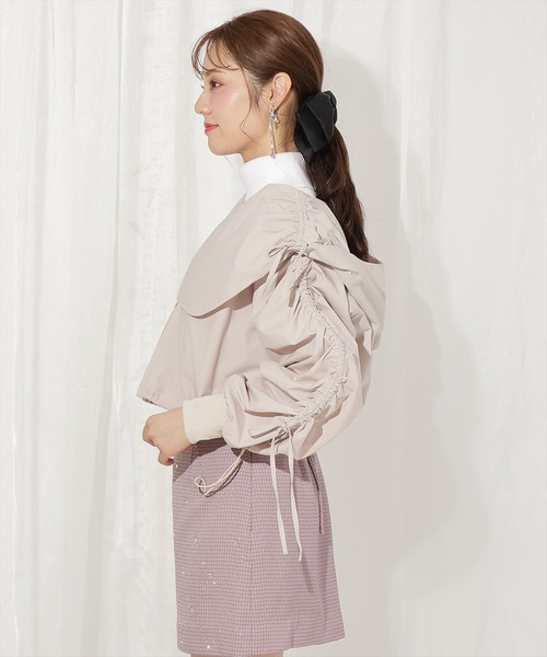 WILLSELECTION(ウィルセレクション)の「ハートカラーギャザーブルゾン(ブルゾン・レディース・ピンク/ブラック/カーキ/ベージュ・FREE)」の22枚目の写真