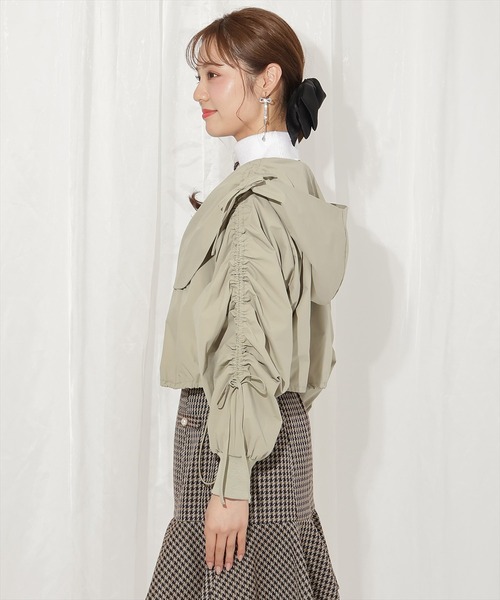 WILLSELECTION(ウィルセレクション)の「ハートカラーギャザーブルゾン(ブルゾン・レディース・ピンク/ブラック/カーキ/ベージュ・FREE)」の16枚目の写真