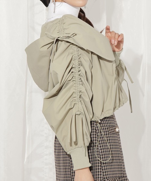 WILLSELECTION(ウィルセレクション)の「ハートカラーギャザーブルゾン(ブルゾン・レディース・ピンク/ブラック/カーキ/ベージュ・FREE)」の18枚目の写真