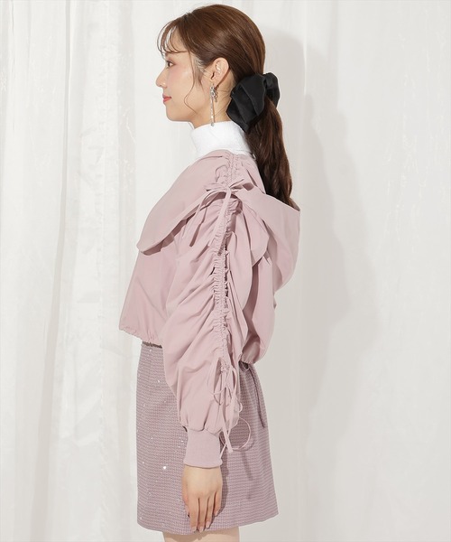 WILLSELECTION(ウィルセレクション)の「ハートカラーギャザーブルゾン(ブルゾン・レディース・ピンク/ブラック/カーキ/ベージュ・FREE)」の10枚目の写真
