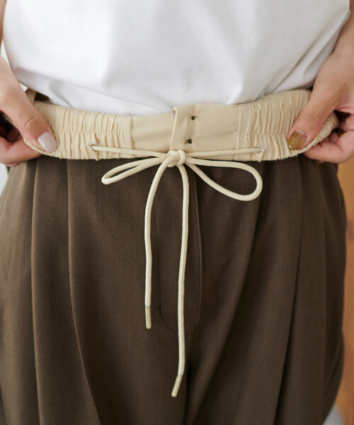 DISCOAT（ディスコート）の「【平成エモ】2タックダブルウエストワイドパンツ（その他パンツ・レディース・ブラウン/グレー/ブラック・MEDIUM/LARGE/SMALL）」の8枚目の写真