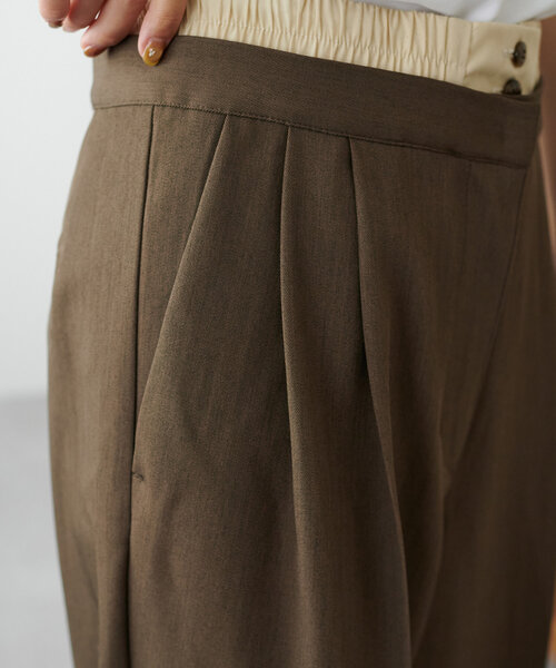 DISCOAT（ディスコート）の「【平成エモ】2タックダブルウエストワイドパンツ（その他パンツ・レディース・ブラウン/グレー/ブラック・MEDIUM/LARGE/SMALL）」の11枚目の写真