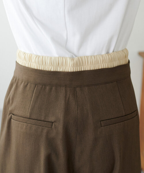 DISCOAT（ディスコート）の「【平成エモ】2タックダブルウエストワイドパンツ（その他パンツ・レディース・ブラウン/グレー/ブラック・MEDIUM/LARGE/SMALL）」の13枚目の写真
