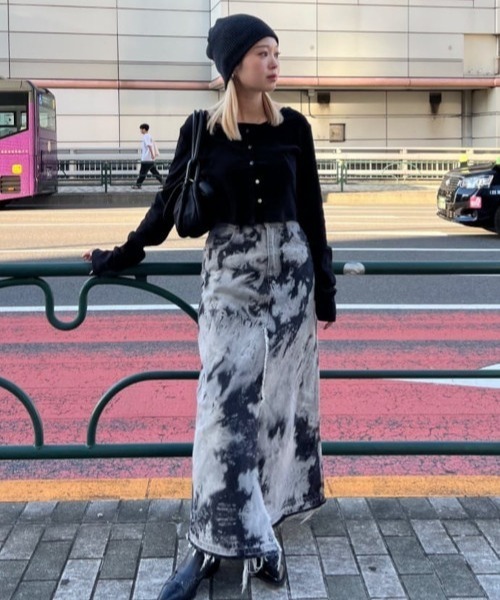 ROSE BUD（ローズバッド）の「ブリーチデニムスカート（スカート