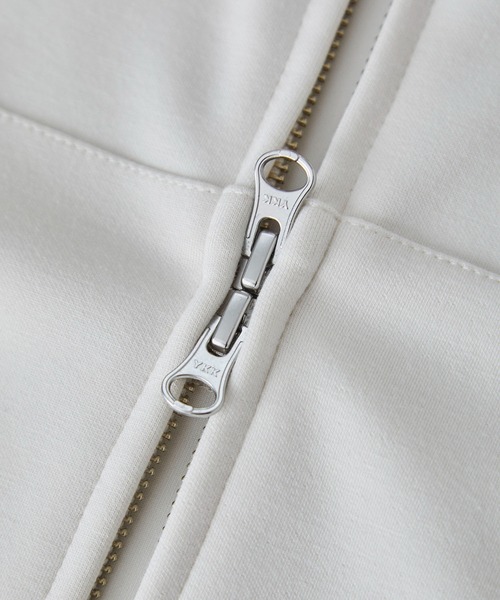 VIS(ビス)の「【洗える】ポンチショートパーカー(パーカー・レディース・ホワイト系その他5/ライトグレー・FREE)」の14枚目の写真