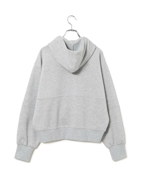 VIS(ビス)の「【洗える】ポンチショートパーカー(パーカー・レディース・ホワイト系その他5/ライトグレー・FREE)」の17枚目の写真