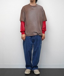 【ANDER】WORN LAYERED TEE