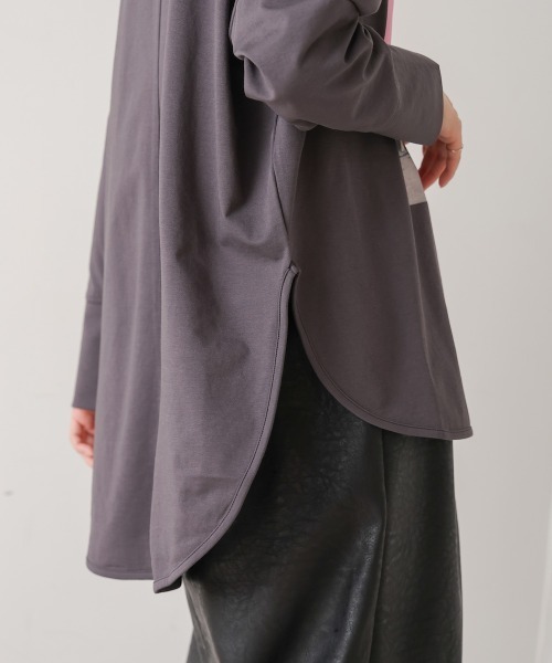 Bou Jeloud（ブージュルード）の「DogプリントTシャツ（Tシャツ/カットソー・レディース・オフホワイト/チャコールグレー・FREE）」の21枚目の写真