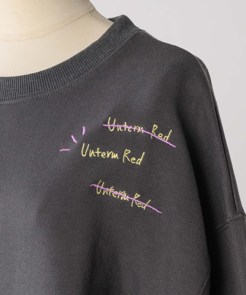 INTER FACTORY（インターファクトリー）の「YUKI - 刺繍カットアウトスウェット made in INTER FACTORY（スウェット・レディース・チャコールグレー/ライトグレー・FREE）」の21枚目の写真
