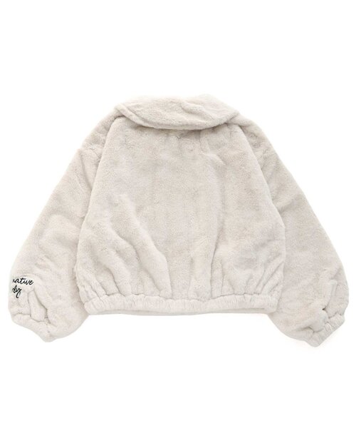algy(アルジー)の「エコファーブルゾン(ブルゾン・キッズ・ピンク/グレー/アイボリー・SMALL/MEDIUM/X-SMALL/XX-SMALL)」の20枚目の写真