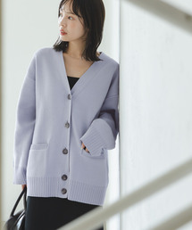 Noble | スムース編みオーバーカーデ(カーディガン/ボレロ)