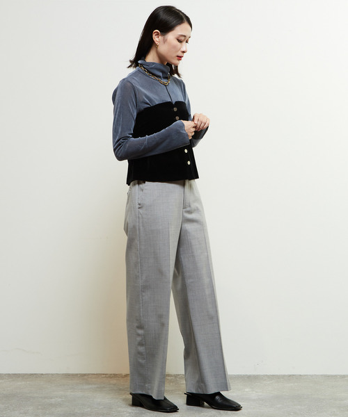 SOFFITTO（ソフィット）の「ベロアストレッチヴィスチェ（その他トップス・レディース・ネイビー/ブラック・M/S）」の11枚目の写真