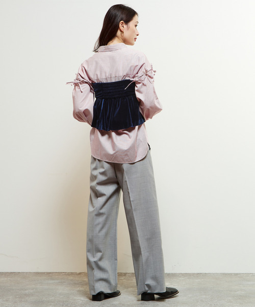 SOFFITTO（ソフィット）の「ベロアストレッチヴィスチェ（その他トップス・レディース・ネイビー/ブラック・M/S）」の20枚目の写真