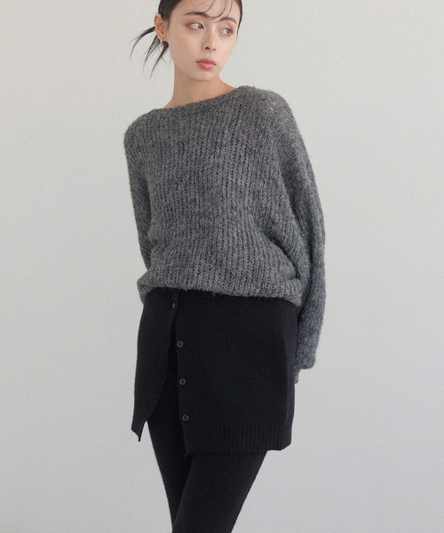 LIAN(リアン)の「2WAYニットベアビスチェ(その他トップス・レディース・ブラック/アイボリー/グレー・FREE)」の5枚目の写真