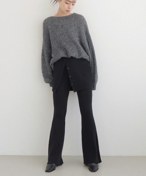 LIAN(リアン)の「2WAYニットベアビスチェ(その他トップス・レディース・ブラック/アイボリー/グレー・FREE)」の6枚目の写真