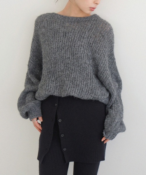 LIAN(リアン)の「2WAYニットベアビスチェ(その他トップス・レディース・ブラック/アイボリー/グレー・FREE)」の7枚目の写真