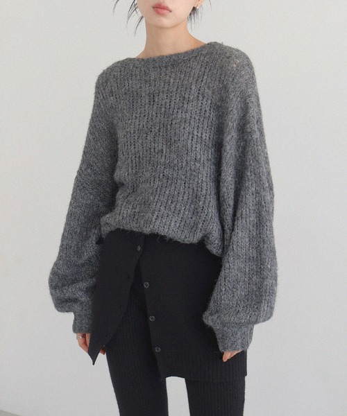 LIAN(リアン)の「2WAYニットベアビスチェ(その他トップス・レディース・ブラック/アイボリー/グレー・FREE)」の9枚目の写真