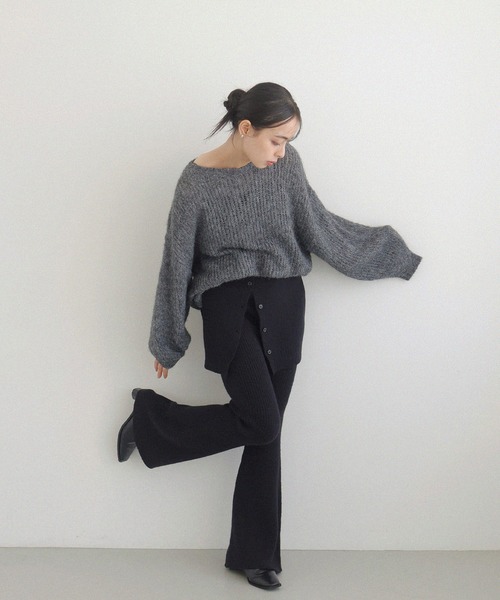 LIAN(リアン)の「2WAYニットベアビスチェ(その他トップス・レディース・ブラック/アイボリー/グレー・FREE)」の11枚目の写真