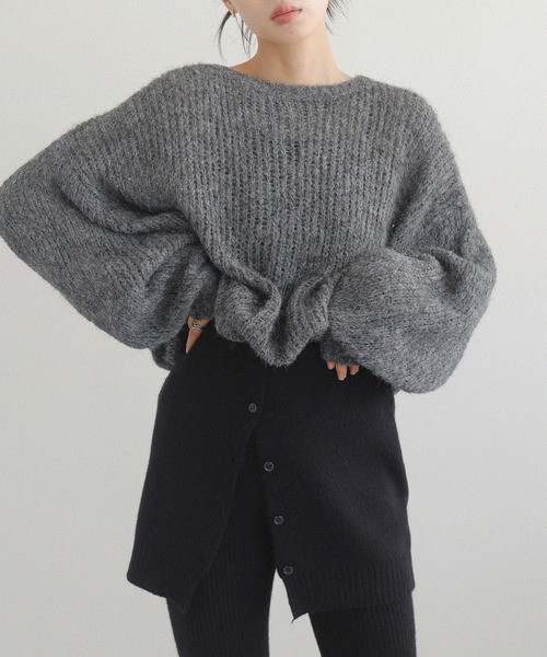 LIAN(リアン)の「2WAYニットベアビスチェ(その他トップス・レディース・ブラック/アイボリー/グレー・FREE)」の12枚目の写真