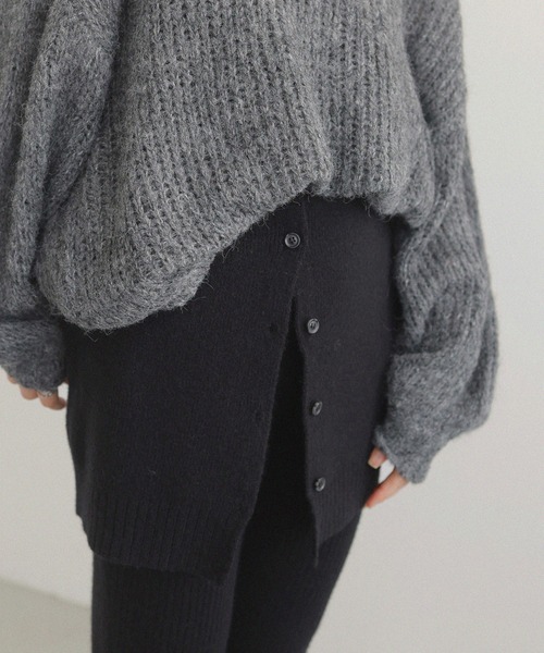 LIAN(リアン)の「2WAYニットベアビスチェ(その他トップス・レディース・ブラック/アイボリー/グレー・FREE)」の13枚目の写真