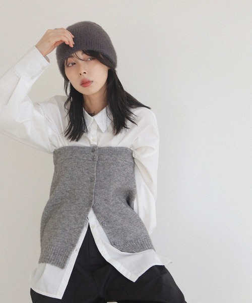 LIAN(リアン)の「2WAYニットベアビスチェ(その他トップス・レディース・ブラック/アイボリー/グレー・FREE)」の17枚目の写真