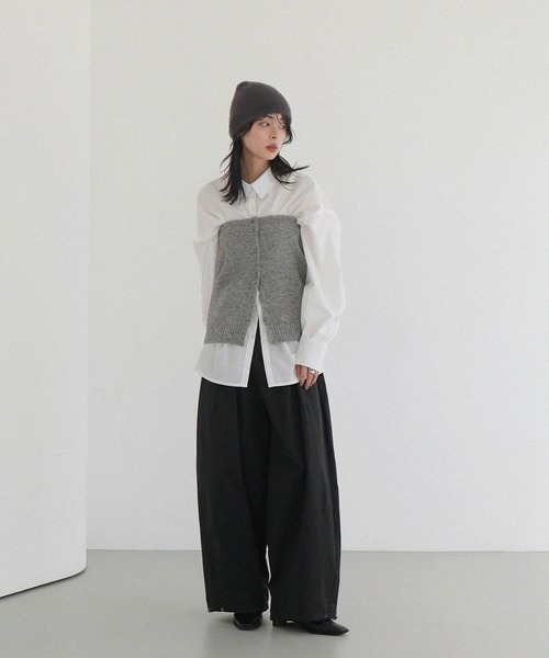 LIAN(リアン)の「2WAYニットベアビスチェ(その他トップス・レディース・ブラック/アイボリー/グレー・FREE)」の18枚目の写真