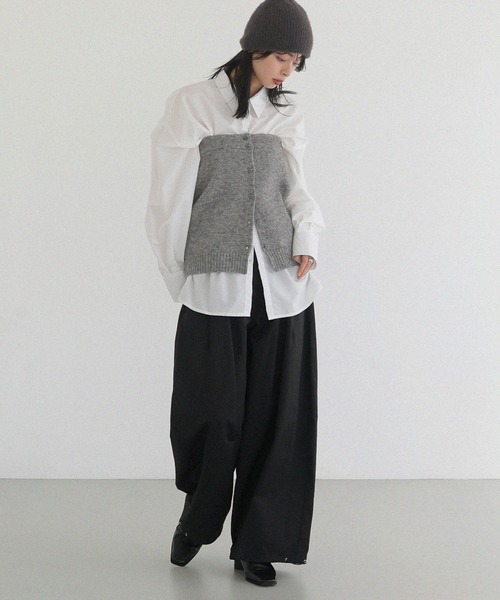 LIAN(リアン)の「2WAYニットベアビスチェ(その他トップス・レディース・ブラック/アイボリー/グレー・FREE)」の19枚目の写真